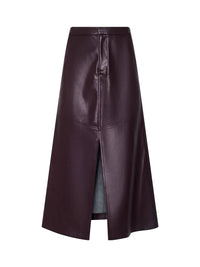 L'Agence - Robin Vegan Leather Midi Skirt