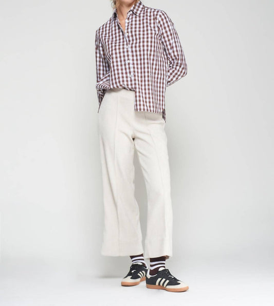 Vilagallo - Checkered Long Sleeve Blouse