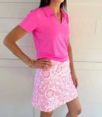 Lulu-B - Short Sleeve Collar Top