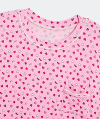 vineyard vines Women's Super-soft Knit Pajama Set in hearts cot can - women's intimate - detail view