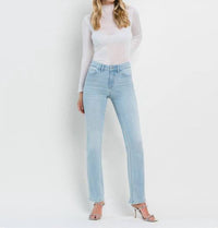 Flying Monkey - Well Connected High Rise Distressed Hem Bootcut Jeans