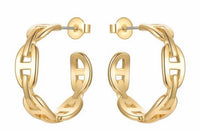 Sahira Jewelry Design - Women's Rosie Link Hoops