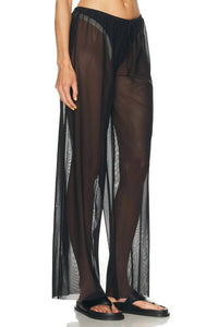 bond-eye Riley pant in black - women's swimwear - detail view