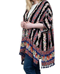 Kori - Back Crochet Patch Kimono Jacket