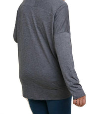 Umgee - Heathered Front Knot Detail Top