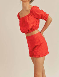 Sadie & Sage - Valentina Eyelet Shorts