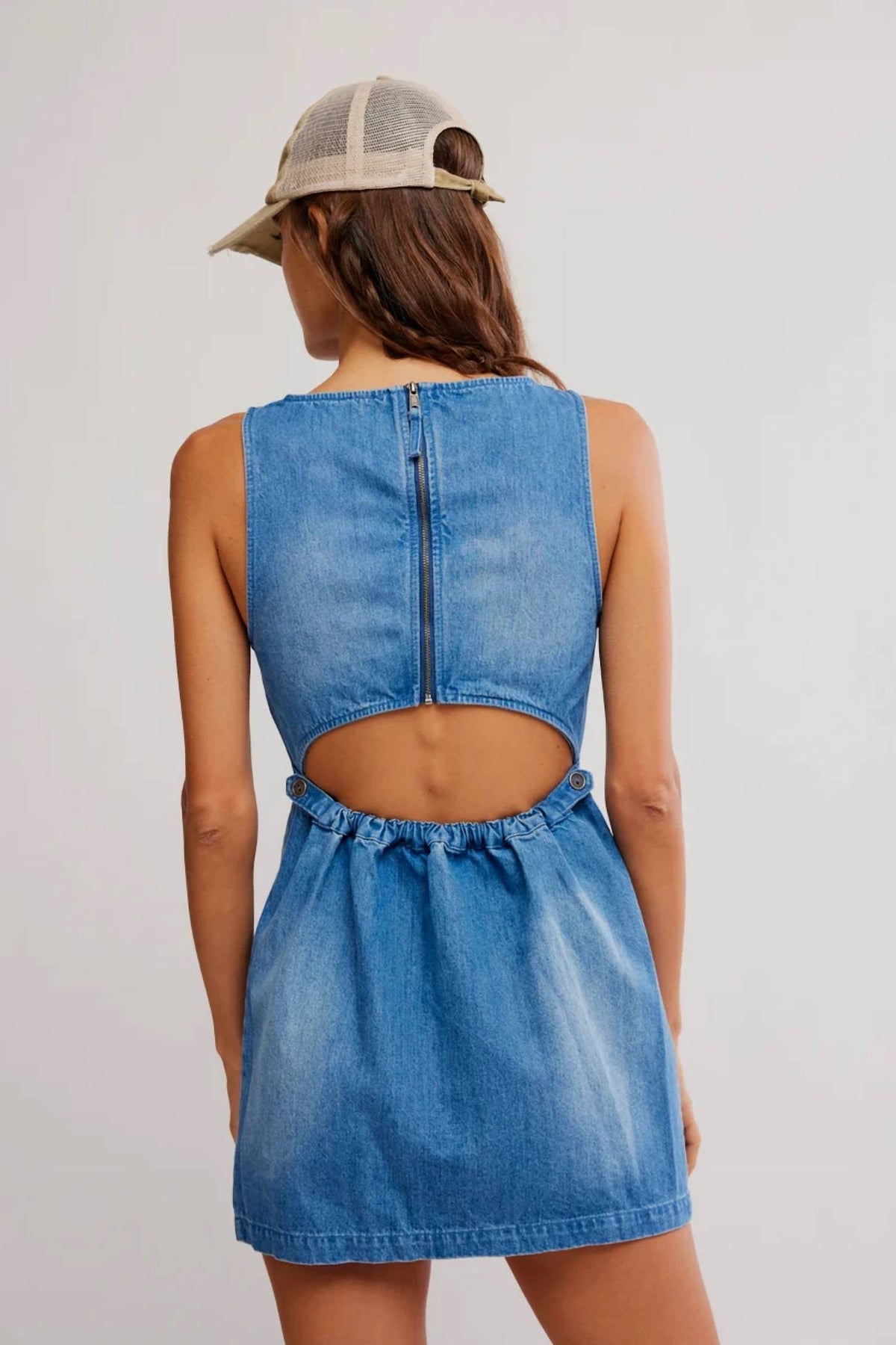 Free People - Atlas Denim Mini Dress