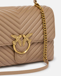 Pinko - Women's Love Bag Puff Chevron Medium Handbag