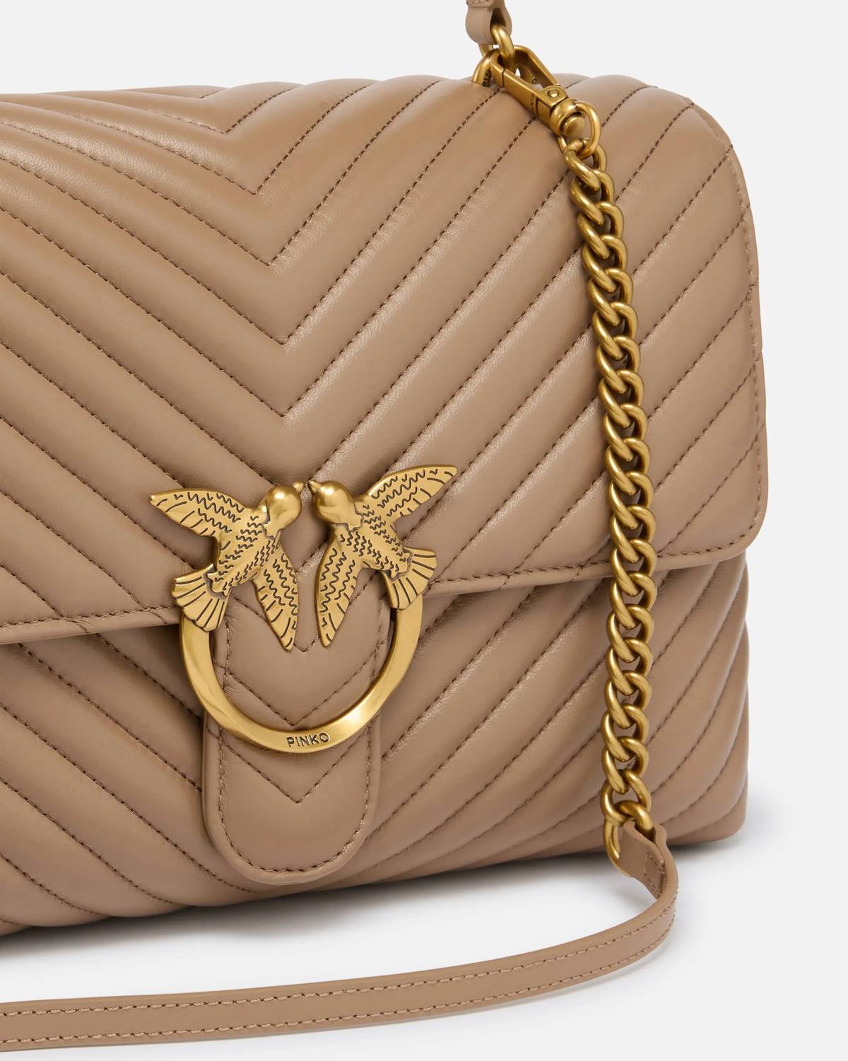 Pinko - Women's Love Bag Puff Chevron Medium Handbag