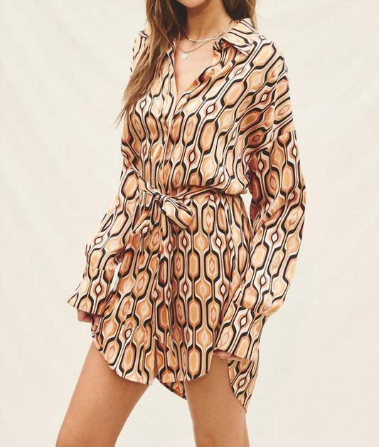 Tiger Eye Shirt Dress