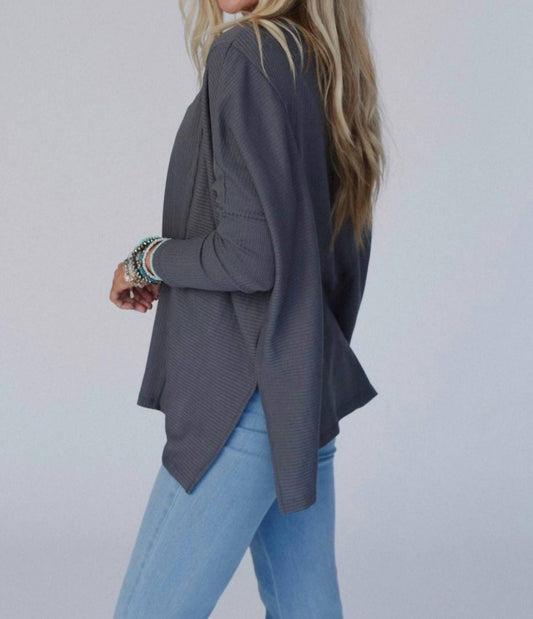 Three Bird Nest - Rosemary Contrast Long Sleeve Top