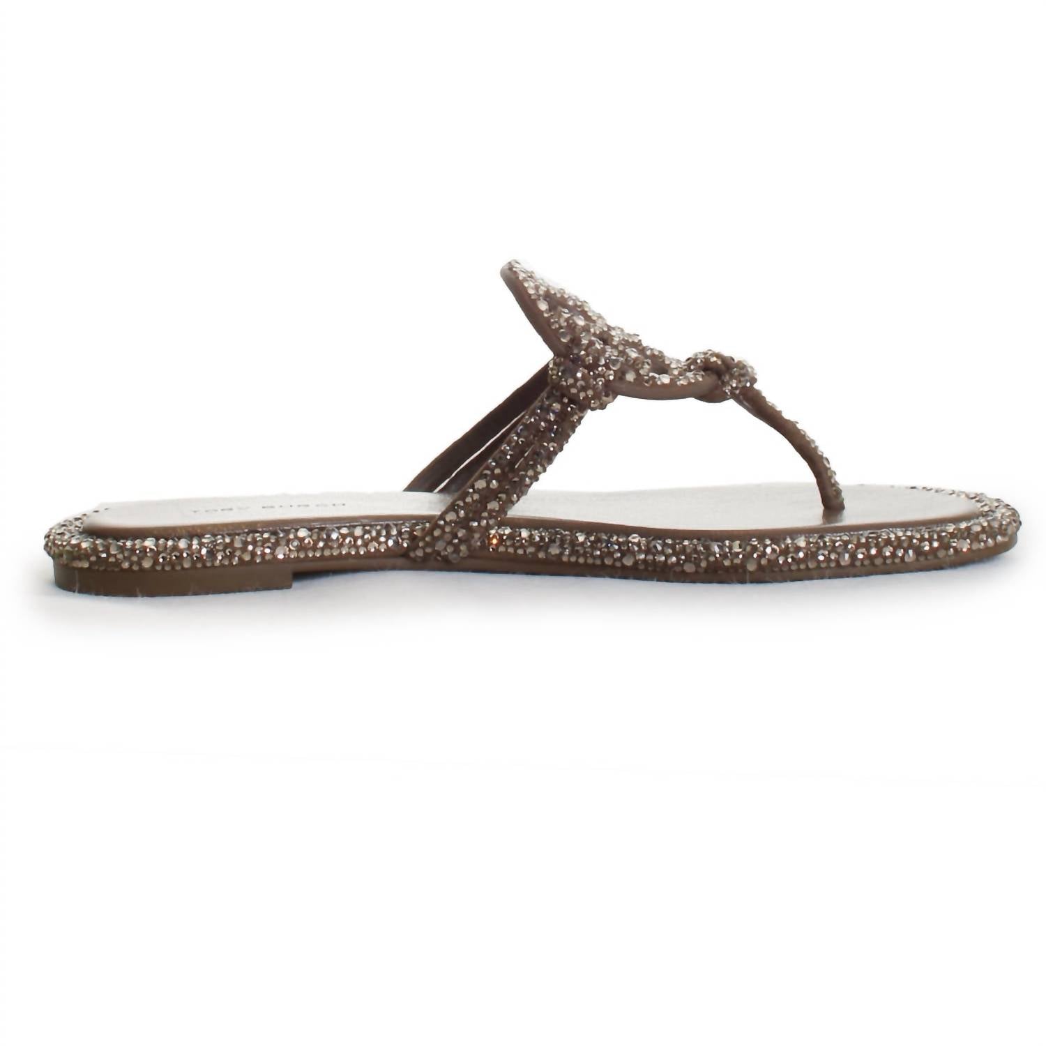 Tory Burch - Women's Miller Knotted Crystal Flip Flop Sandals