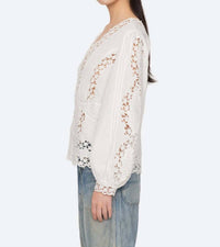 Sea - Sophia Embroidery Long Sleeve Blouse