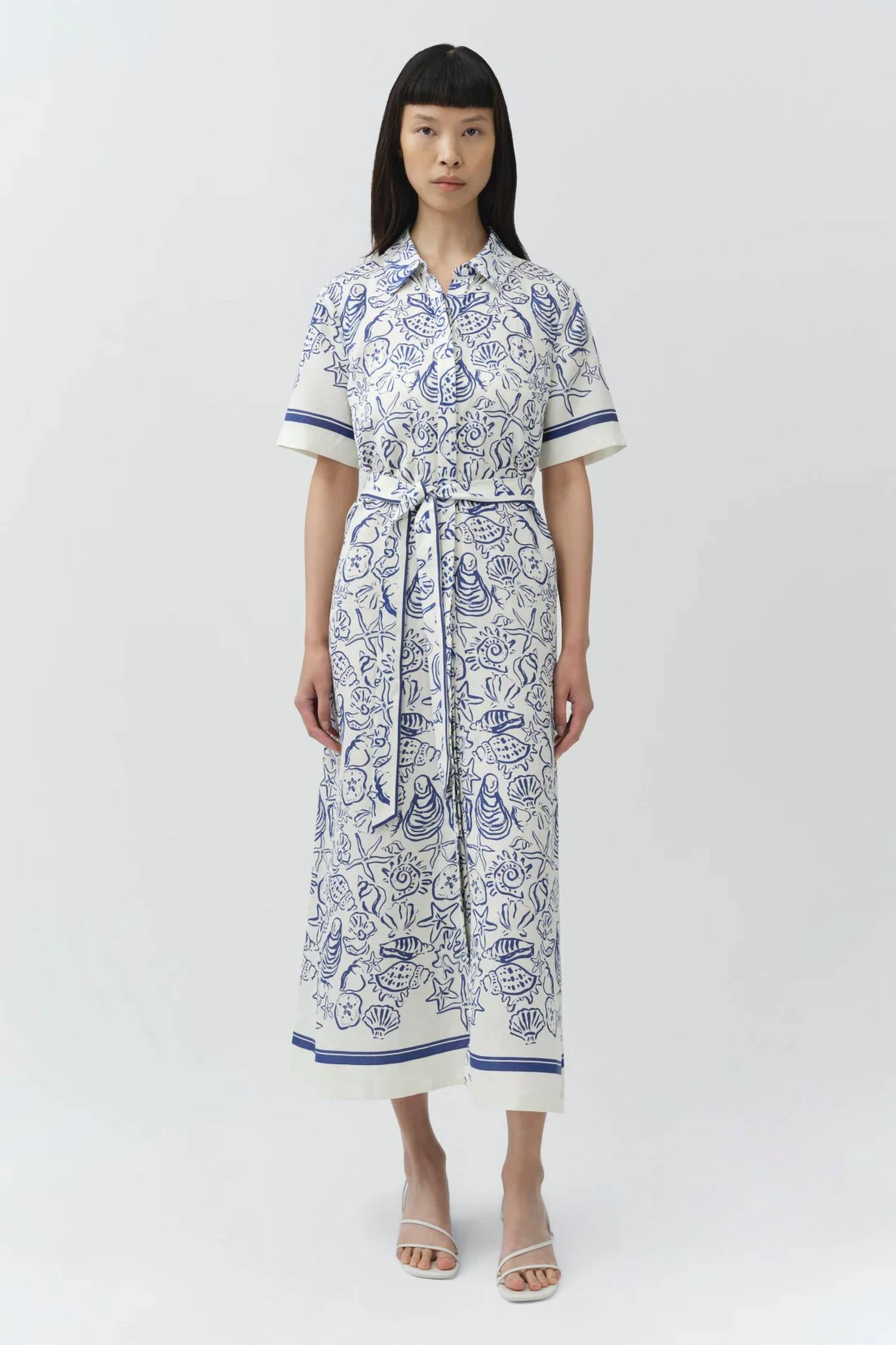 Jonathan Simkhai - AUDRIA BELTED LINEN DRESS