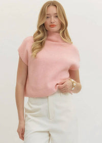 Entro - Carie Mock Neck Sweater Knit Top