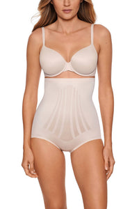 Miraclesuit Modern Miracle Lycra Fitsense Hi-waist Brief in beige - women's intimate