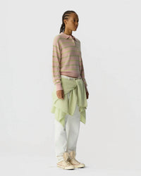 Guest In Residence - Collegiate Cashmere Stripe Polo Shirt