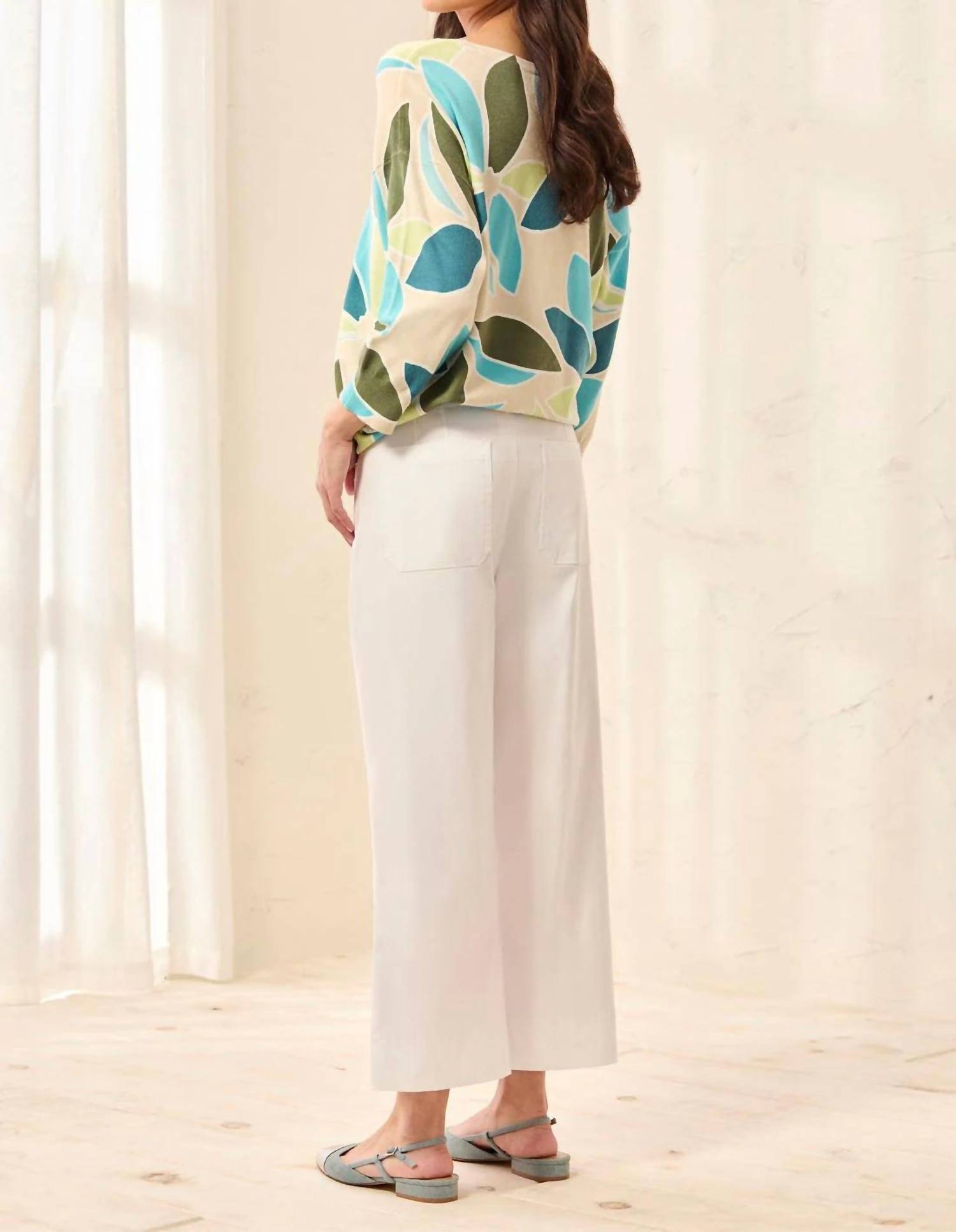 Tribal - Twill Wide Leg Ankle Pant