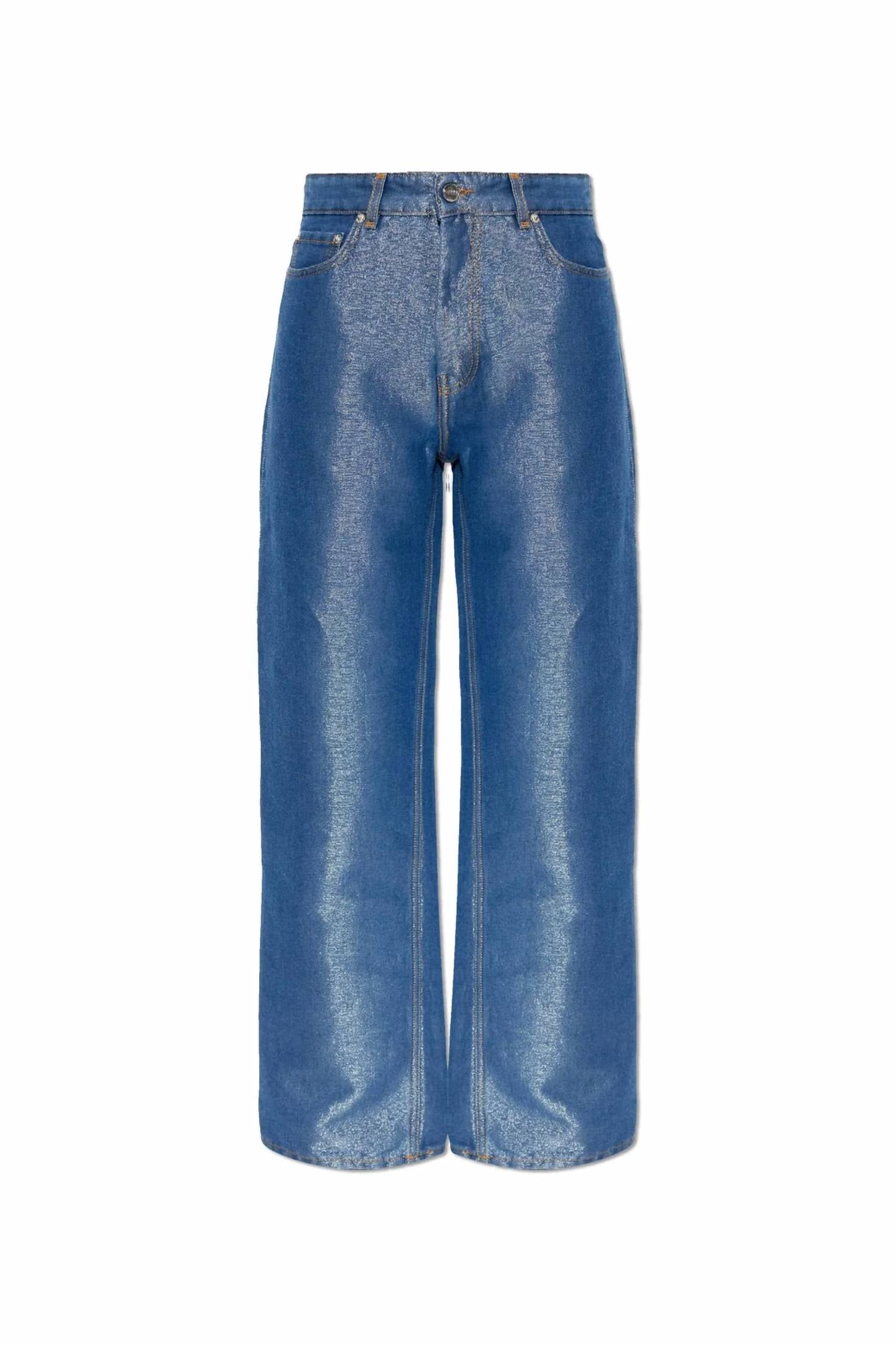 Ganni - Shiny Weft Denim Jeans