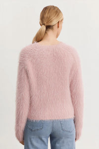 Velvet By Graham & Spencer - Mayle Feather Yarm Crew Sweater