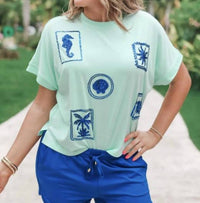 Jess Lea - Set Sail Sequin Patch Top