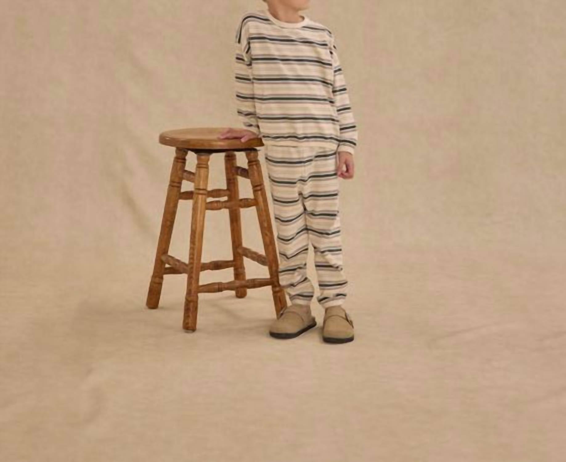 Rylee + Cru - Kid's Retro Stripe Relaxed Set