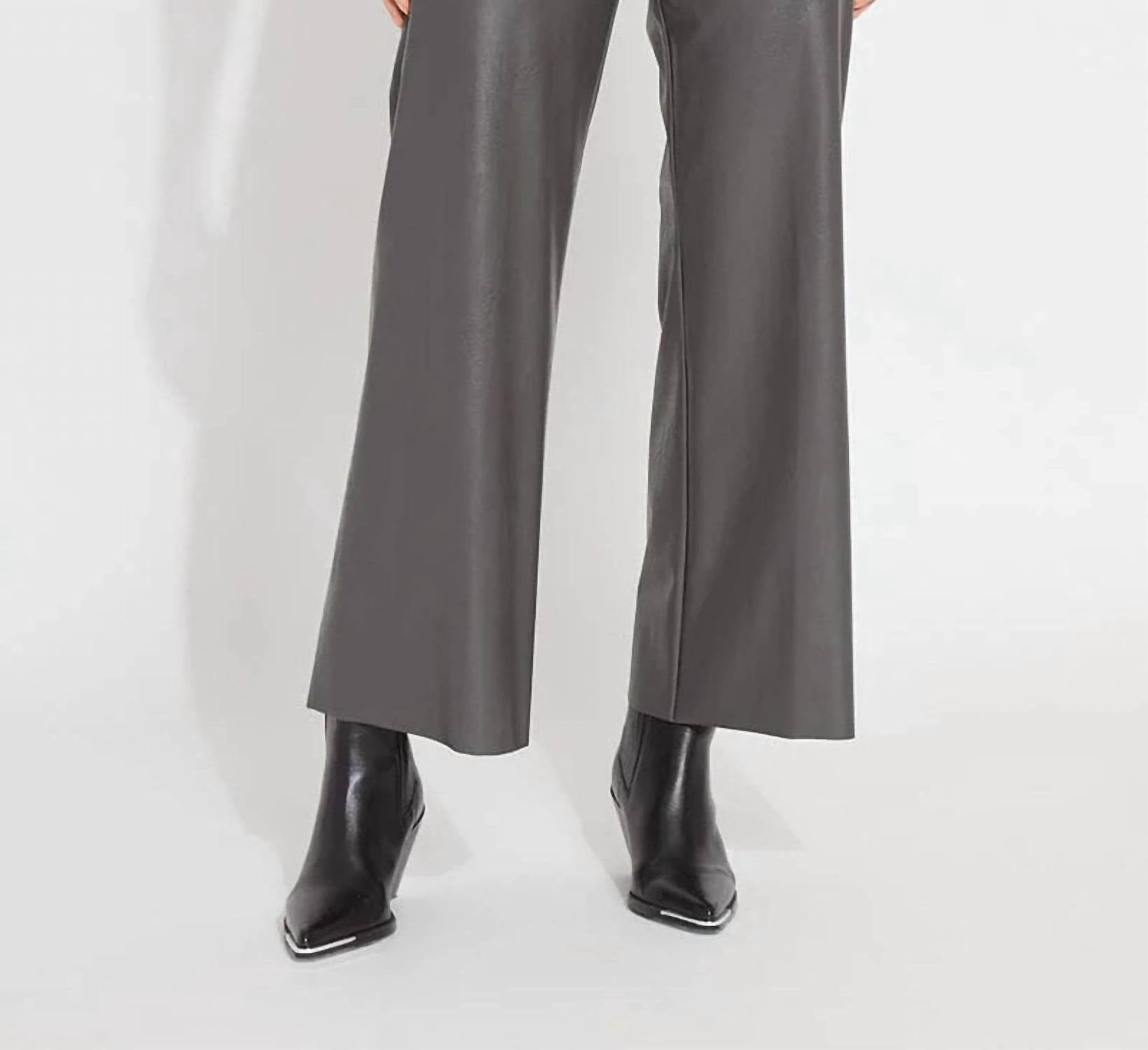 Lysse - Vegan Leather Wide Leg Pant