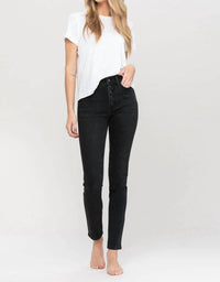Vervet By Flying Monkey - Haylie High Rise Button Up Skinny Jeans