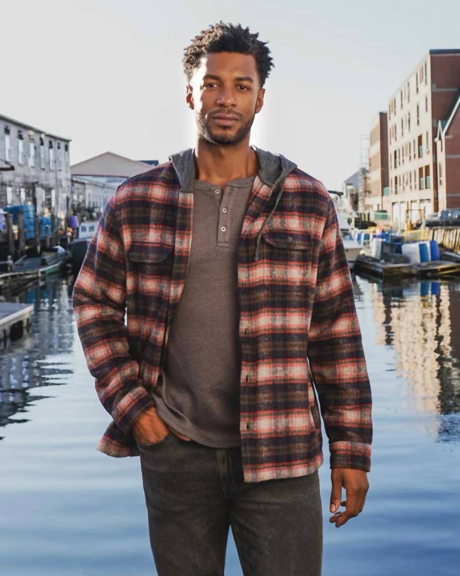 Flags & Anthem - Whitehall Hooded Shirt Jacket