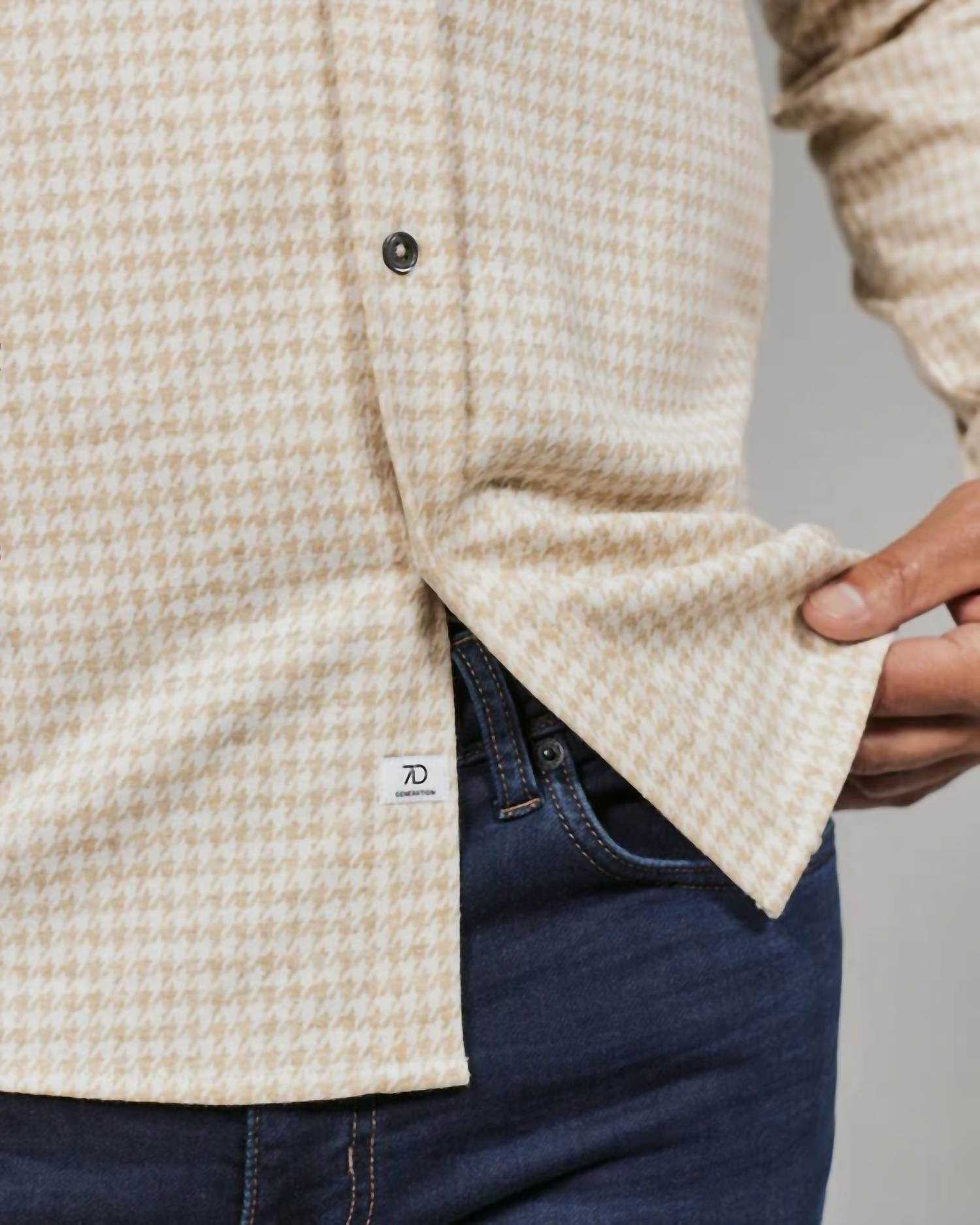 7Diamonds Generation Longsleeve Knit Shirt in tan - men's long sleeve top - view 4