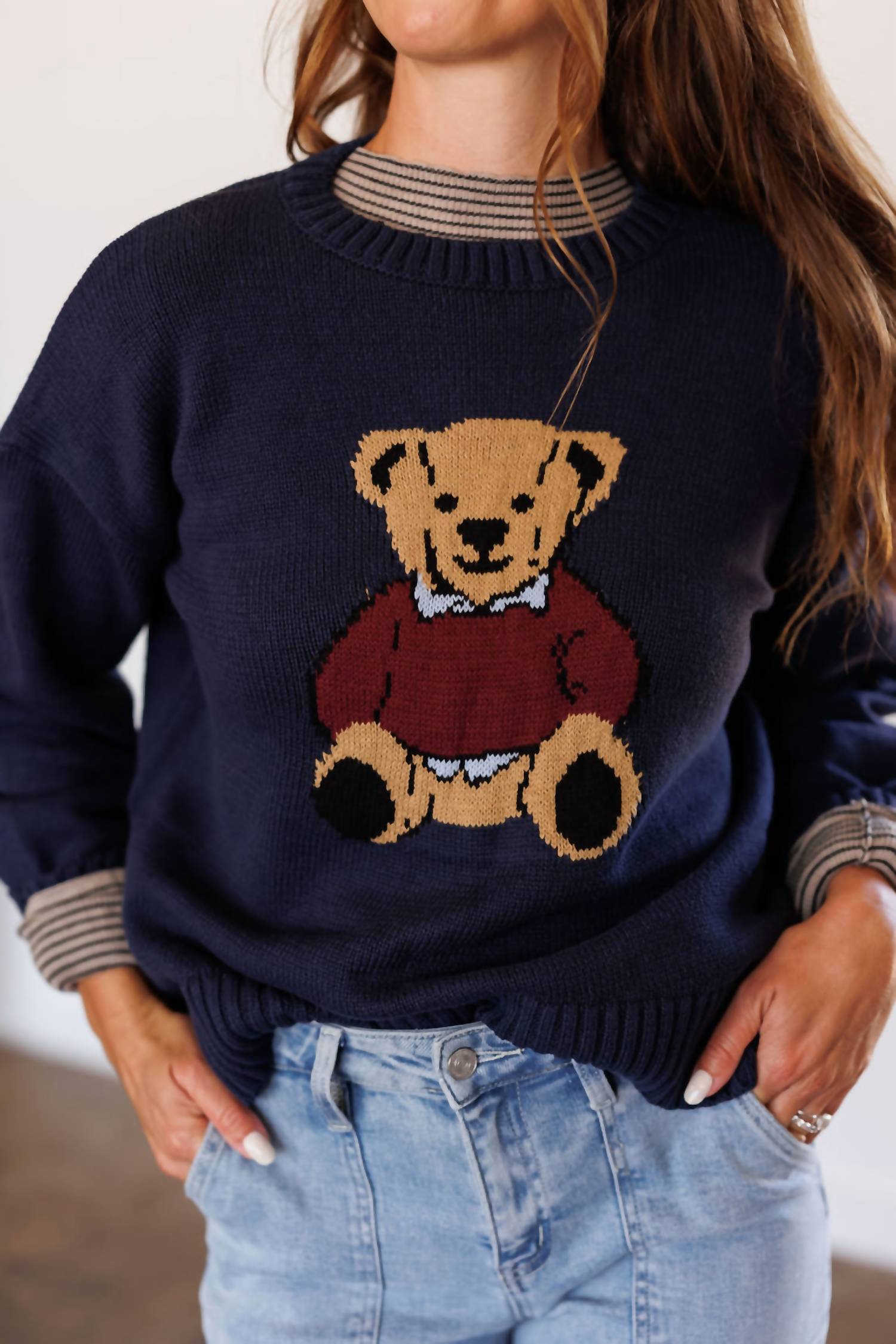 Wishlist - Teddy Bear Crewneck Sweater