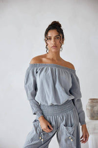 Blanco By Nature - Solange Off Shoulder Top