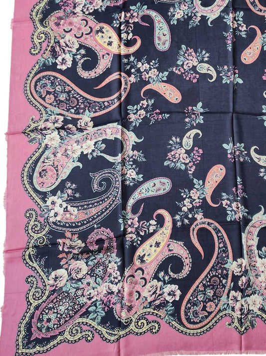 Etro - Women's Paisley & Floral Wool Blend Sheer Shawl Scarf