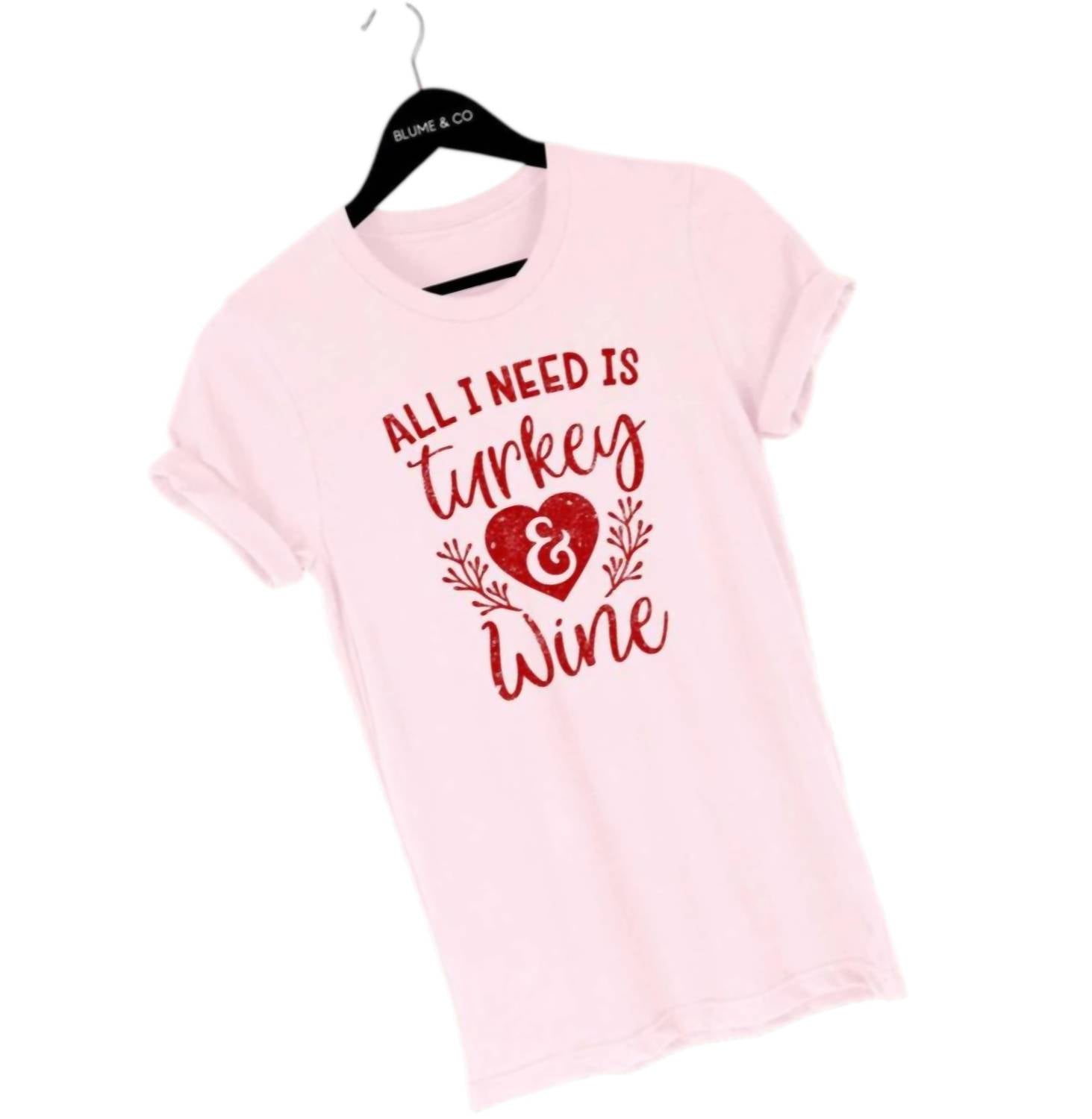 Blume + Co. - Women Turkey & Wine Graphic T-Shirt