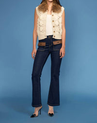 Oolala - Crochet Knit Fur Vest