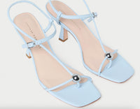 Loeffler Randall - Women's Triana Leather Mid-heel Sandal