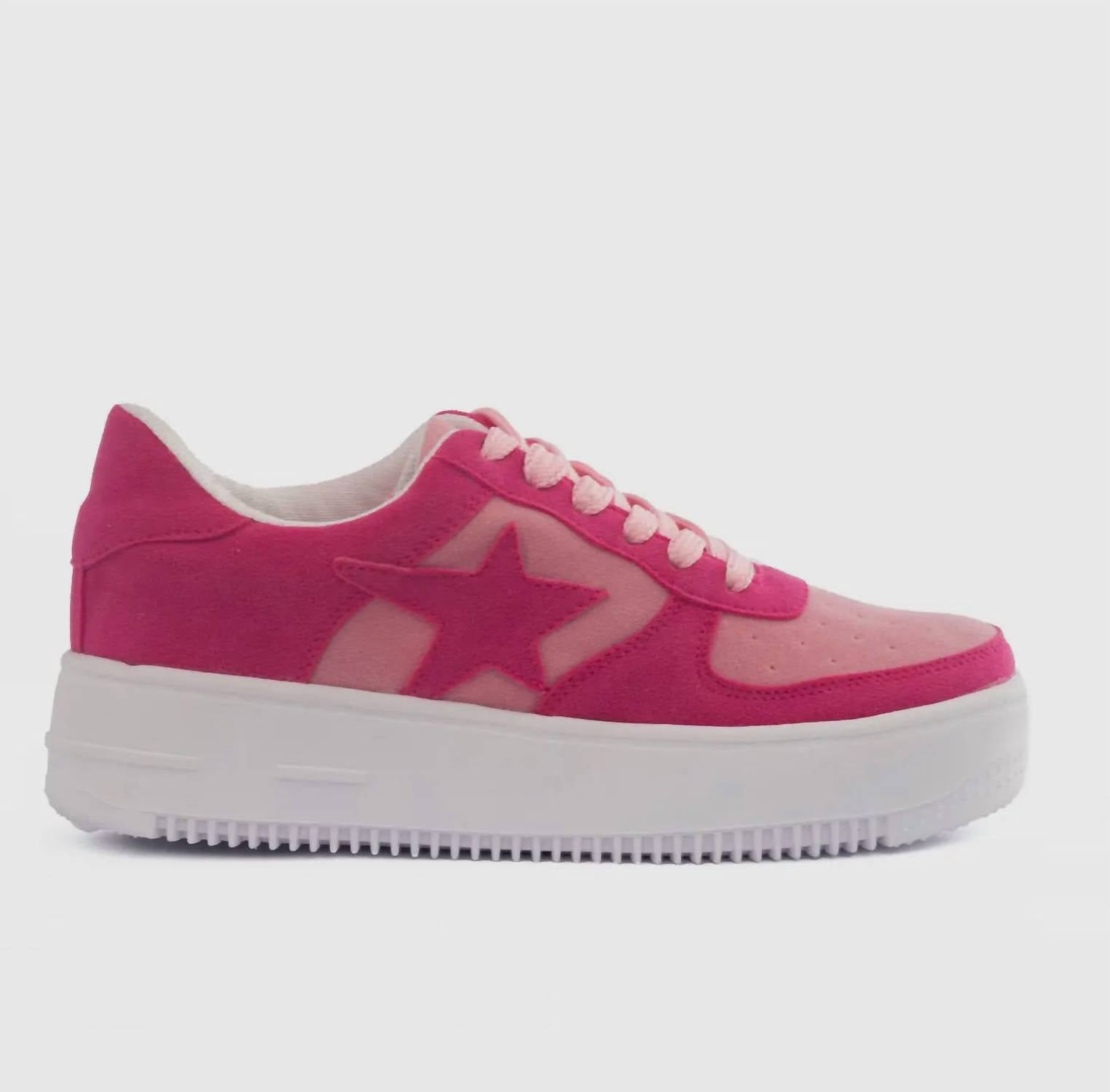 Maker'S - Women's Lace Up Platform Sneakers