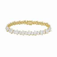 Diana M Jewels - Women's Radiant Lab-Grown Diamond Tennis Bracelet (56.00 Ct) - Signature