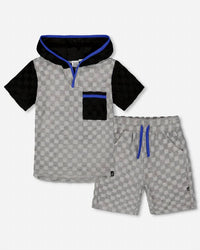 Deux Par Deux - Hooded Terry Short Set