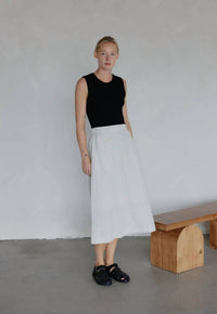 Mod Ref - Modern Ribbed Black Tank
