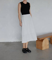 Mod Ref - Modern Ribbed Black Tank