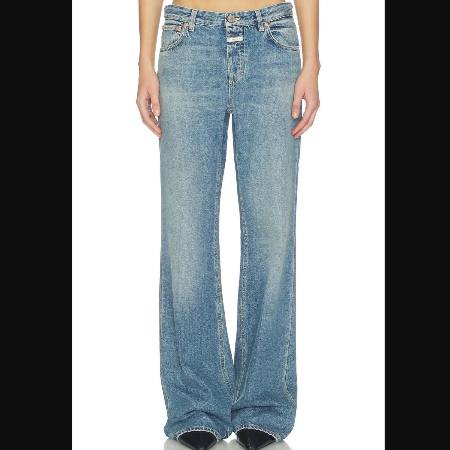 Closed - Gillan Wide Fit Low Waist Long Leg Jean