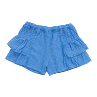 T2Love - Girls' Smocked Side Ruffle Shorts