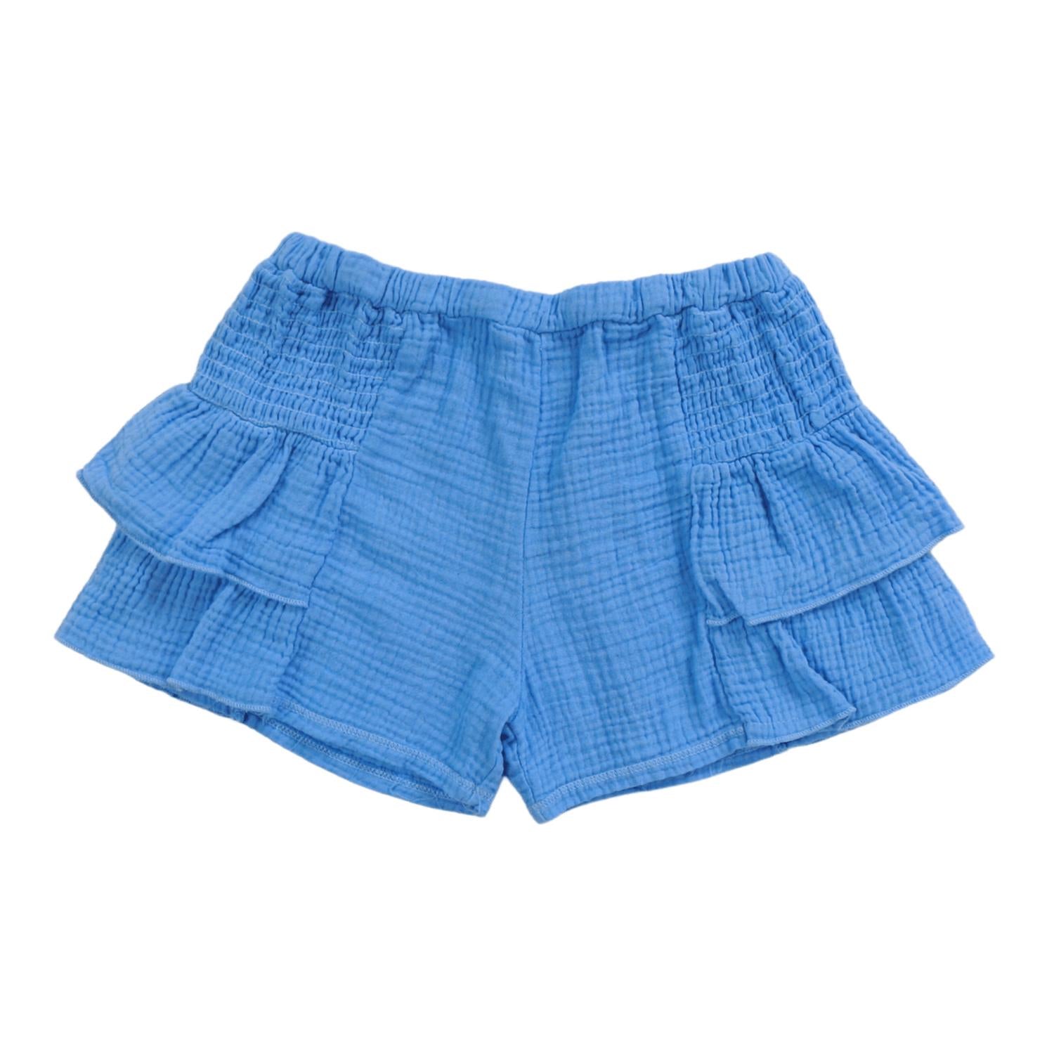 T2Love - Girls' Smocked Side Ruffle Shorts