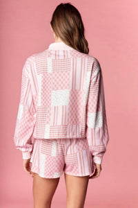 Rareraw - Blush Patchwork Skort Set
