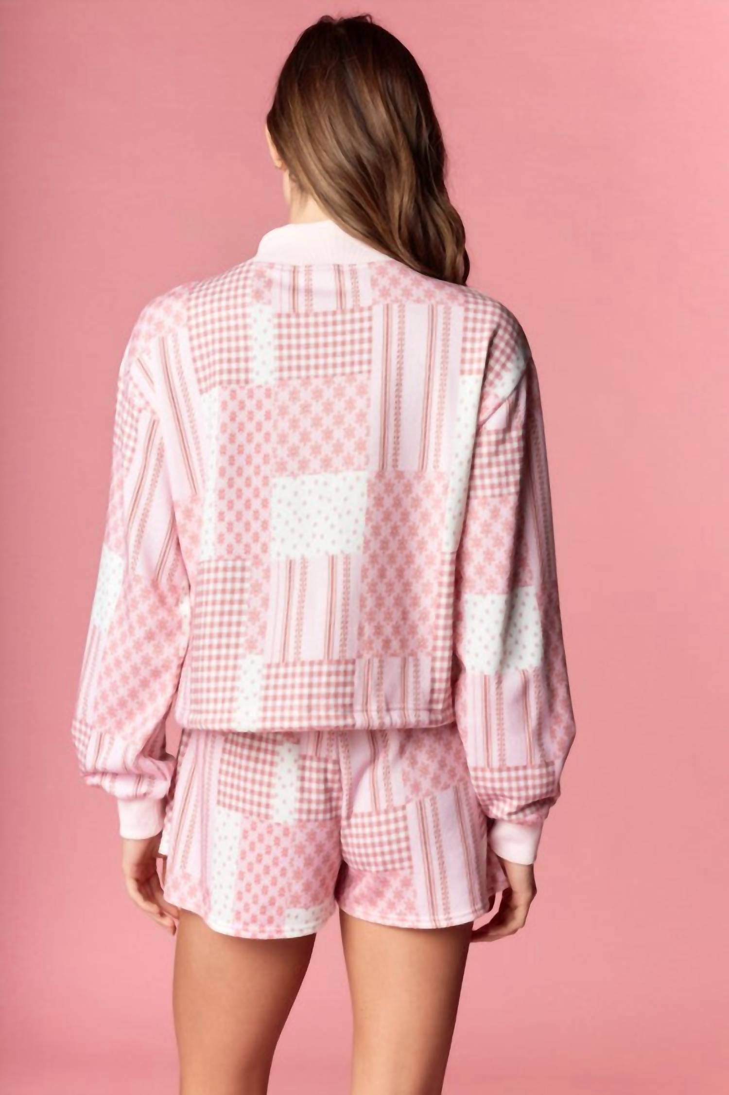 Rareraw - Blush Patchwork Skort Set