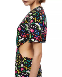 THE KOOPLES Joyful Flowers Midi Dress in floral - women's dress - alternate view