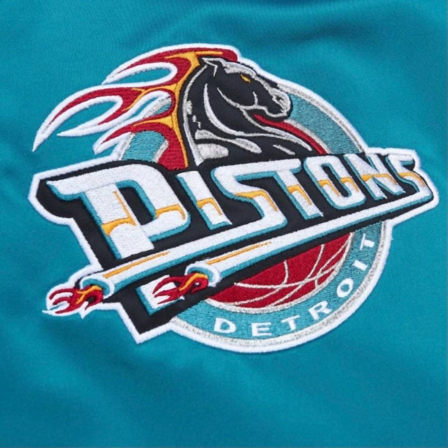 Mitchell & Ness - Men's Nba Detroit Pistons Heavyweight Satin Jacket