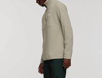 cotopaxi Amado Fleece Pullover in pebble - men's sweater - detail view