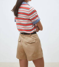 Suncoo - Basil Plain Pleated Shorts